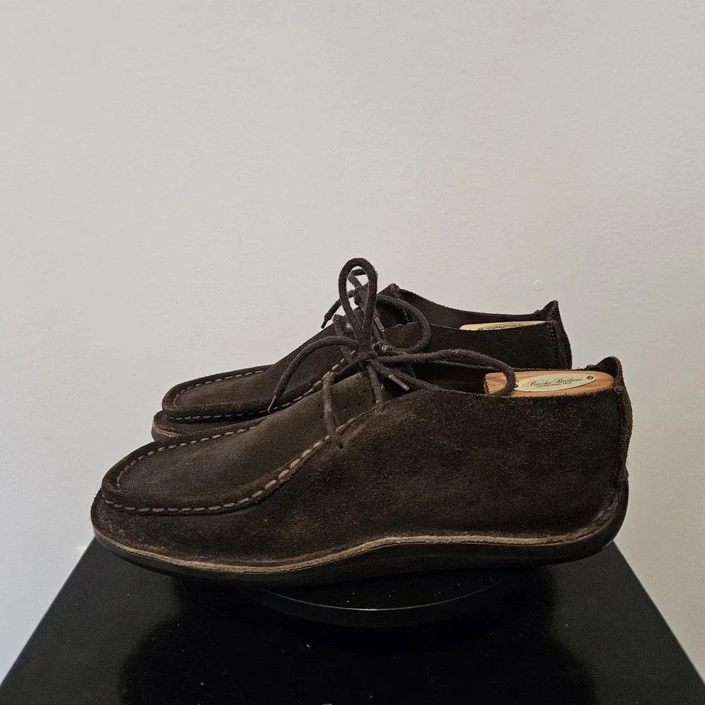 J Crew Y2K Sidney Chukka Boots Mens 11 Chocolate Brown Suede Leather Preppy